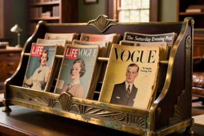 Antique Magazine Rack