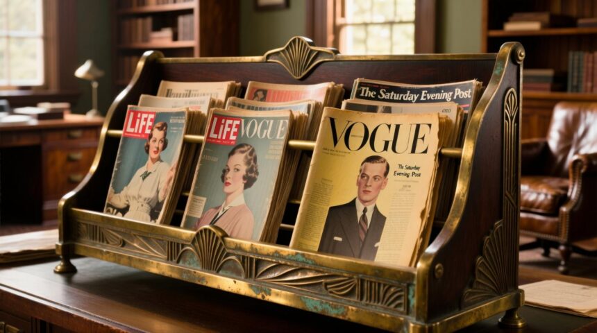 Antique Magazine Rack