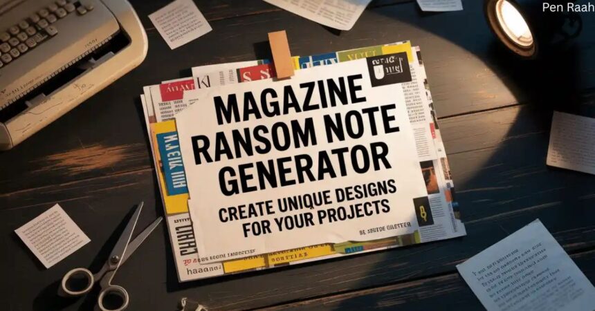 Magazine Ransom Note Generator