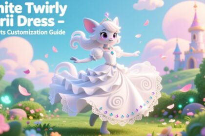 white twirly kyrii dress