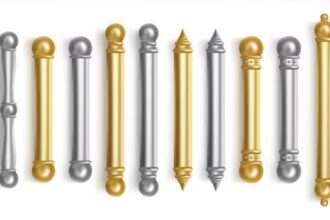 Wrought Iron Curtain Pole Brackets